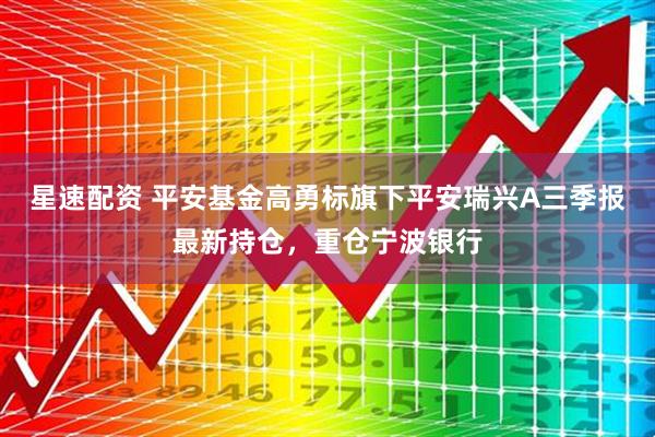 星速配资 平安基金高勇标旗下平安瑞兴A三季报最新持仓，重仓宁波银行