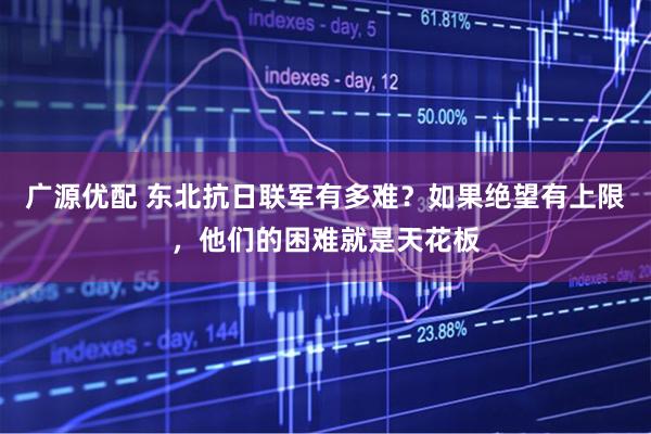广源优配 东北抗日联军有多难？如果绝望有上限，他们的困难就是天花板